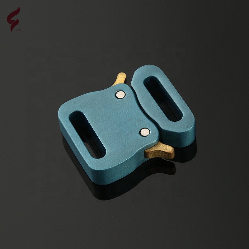 Custom Logo Men Automatic Silver Metal zinc alloy belt suitcase quick release buckle for straps/bags