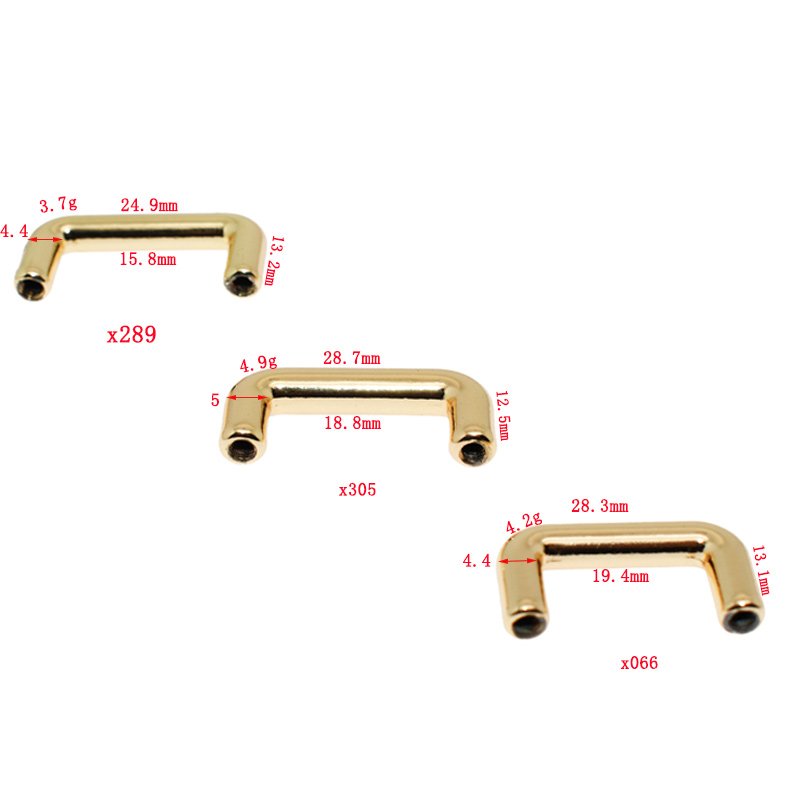 Purse Suspension Clasp Arch Bridge Handbag Buckles with Screws Chain Strap Connector Rectangle for Leather Crafts Making