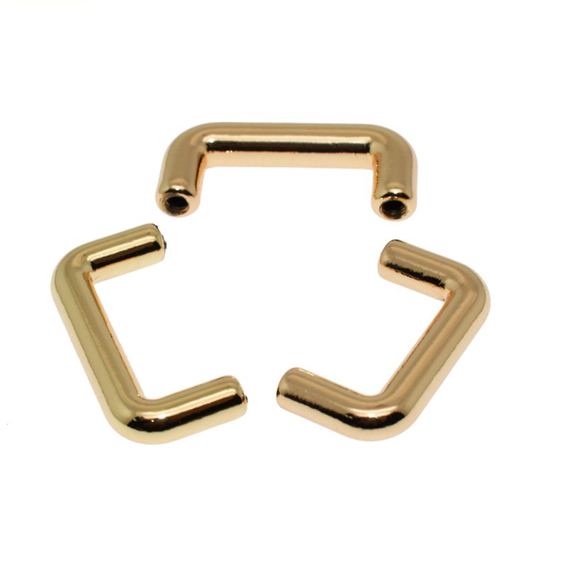 Purse Suspension Clasp Arch Bridge Handbag Buckles with Screws Chain Strap Connector Rectangle for Leather Crafts Making