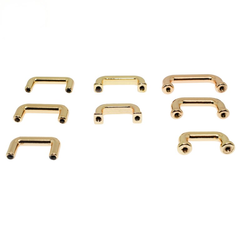 Purse Suspension Clasp Arch Bridge Handbag Buckles with Screws Chain Strap Connector Rectangle for Leather Crafts Making