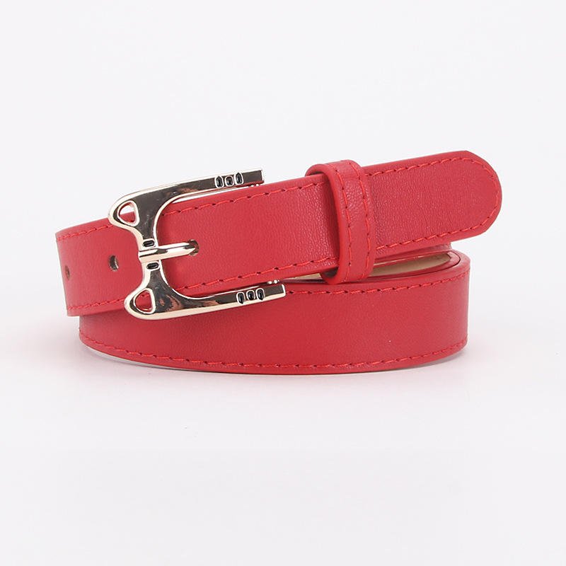 Women Fashion Belts Cute Cat Head Buckles For Leather Belt Decorative Jeans Women Belts 2023
