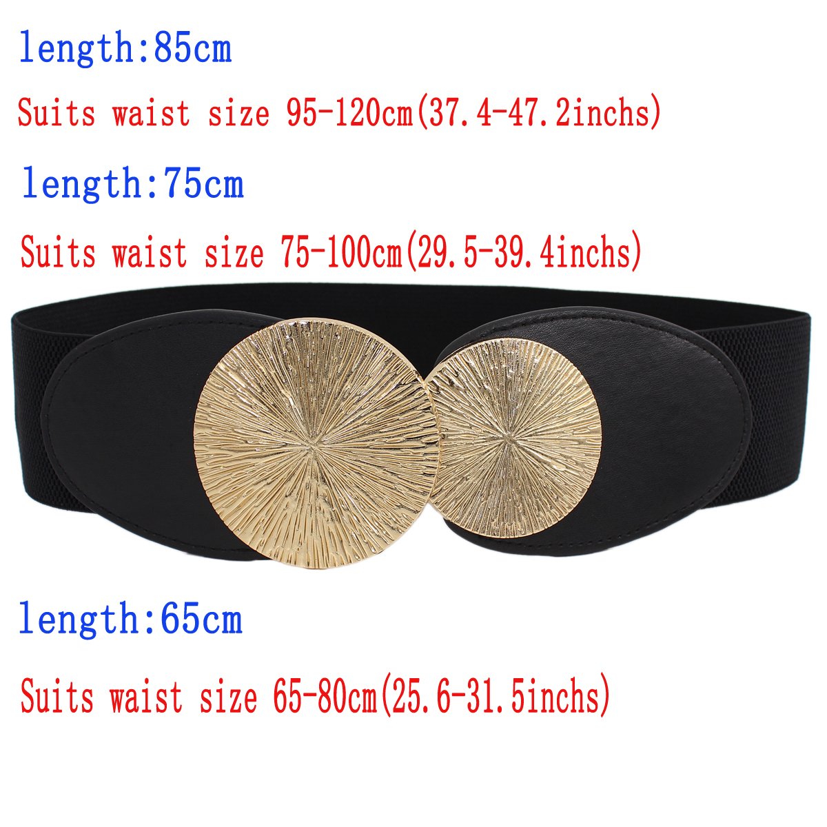 Plus size Shiny Big Buckle New Fashion Corset Elastic Belts Stretchable Slimming Body for women Waistband