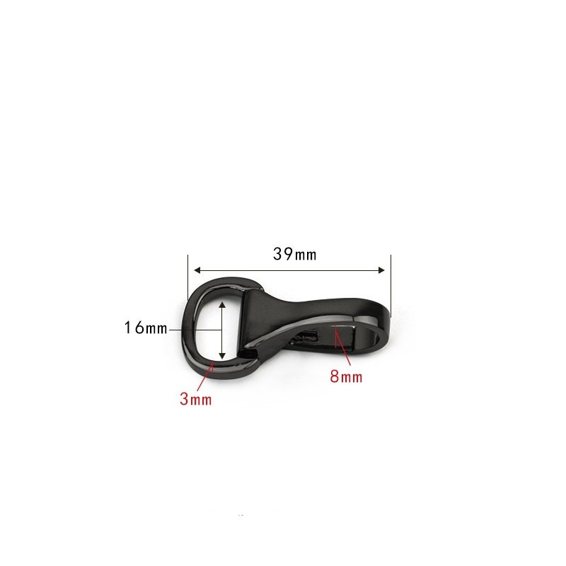 Die-casting Strap Hook Buckle Trigger Lobster Clasp Clip Spring Gate Ring Swivel Eye Hook Keychain