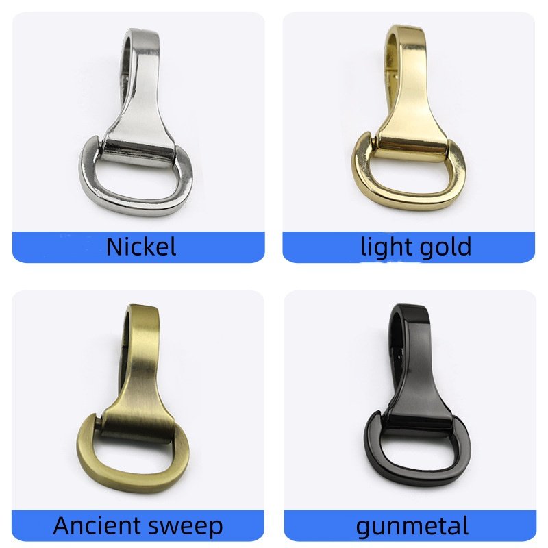 Die-casting Strap Hook Buckle Trigger Lobster Clasp Clip Spring Gate Ring Swivel Eye Hook Keychain