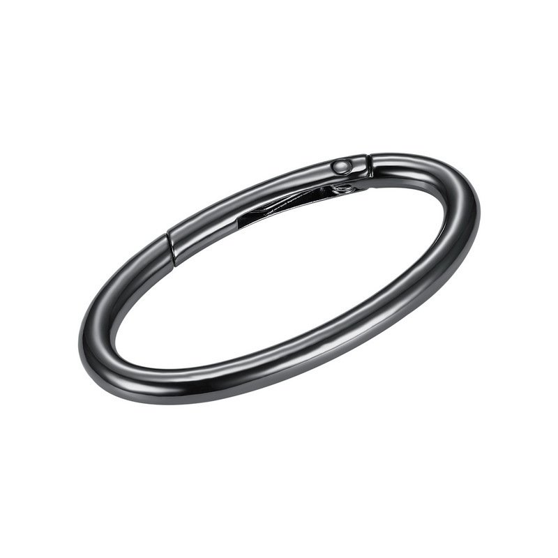 Oval Spring O Ring Openable Leather Bag Handbag Strap Buckle Connect Keyring Key Dog Chain Snap Clasp For Making Accessories