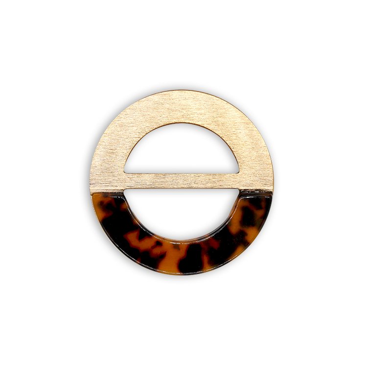 New fashion manufacturer design aluminium alloy+Acetate adjuster pin belt buckle