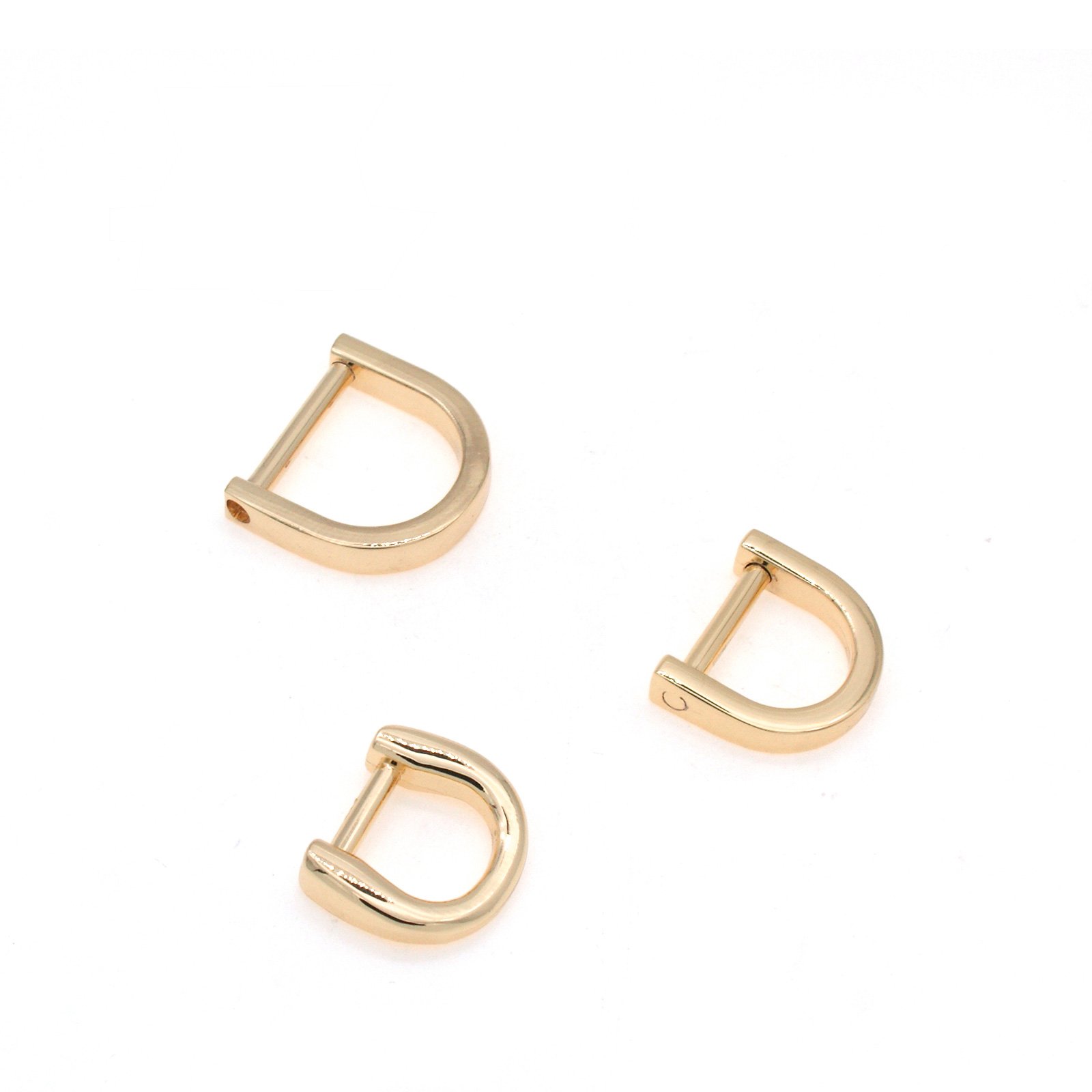 Factory high quality d ring buckle plastic hardware accessories d-ring welded for bag strap