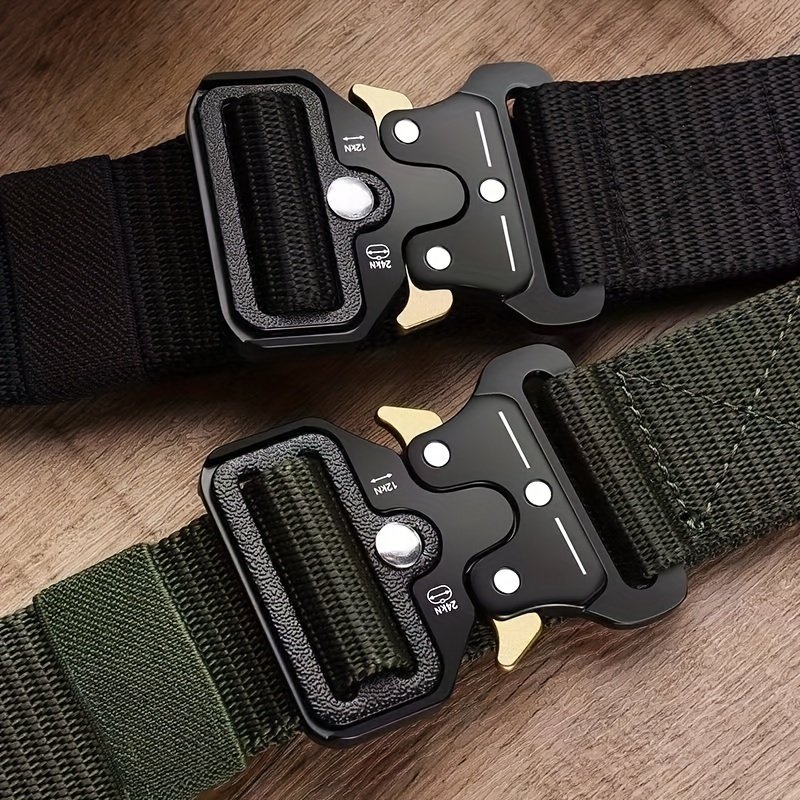 Buckle Waist Belt Jeans Pants Accessories Nylon Canvas Waistband Belt with Buckle Outdoor Waist Men Belt