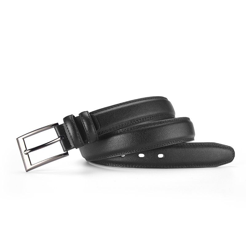 Wholesale pin buckle belts for men new patterns for PVC business leather belts for men