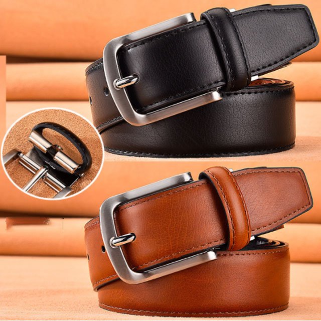 Genuine Leather Belt For Mens Reversible Belt Classy Dress Belt Adjustable pin buckle for mens gift