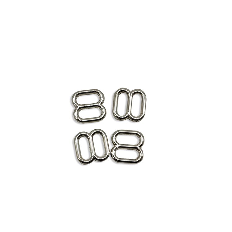 Factory Wholesale Low Price High Quality Metal Swimwear Bra Clip Buckle Rings Sliders Hooks Bra Strap Hooks Buckle For Underwear