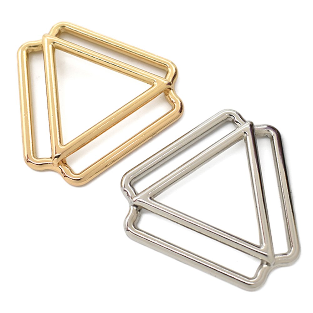 Custom Fashion Front Gold Plated Bikini Connector For Swimwear Accessories Irregular Buckle For Women Dress/Swimwear