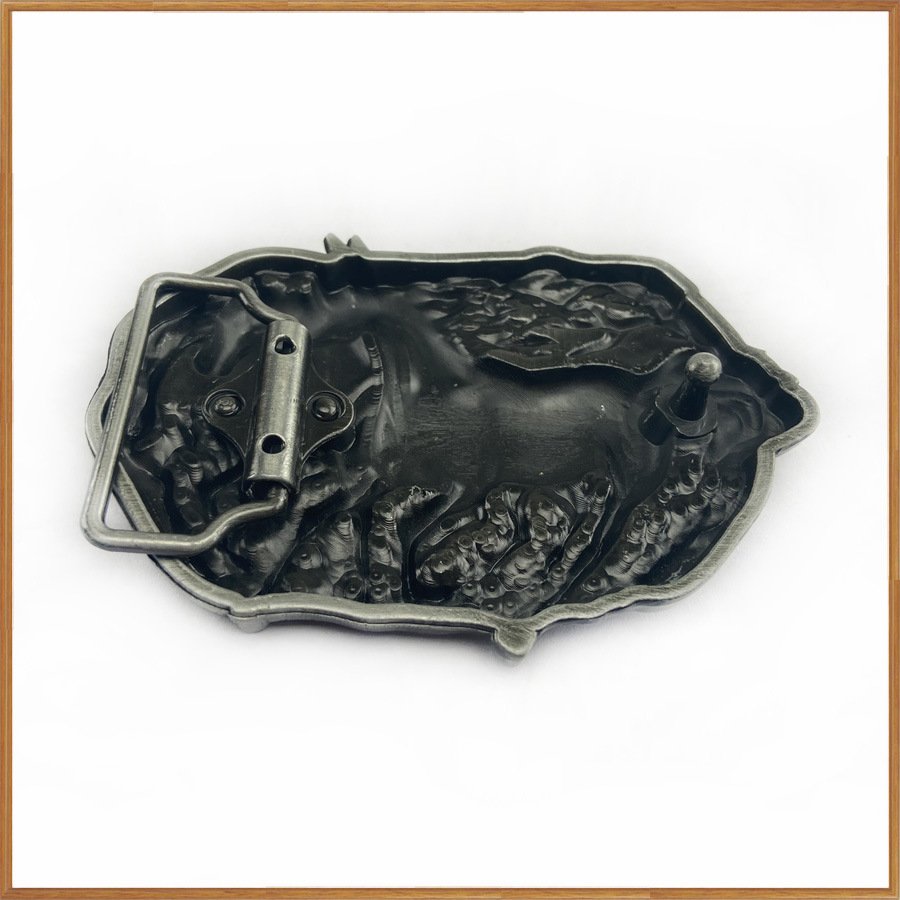 Zinc Alloy Western cowboy Steed belt buckle02835Retro casual Western denim belt buckle