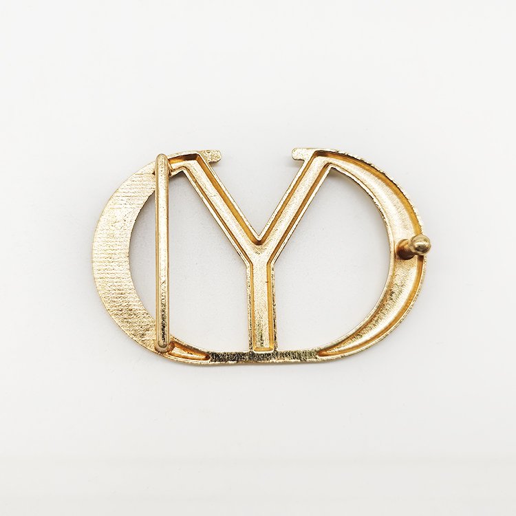 OEM ODM Custom Fashion 35mm Metal Y Shape Quick Release Belt Buckles Luxury Golden Decorative Belt Buckle For Men And Women
