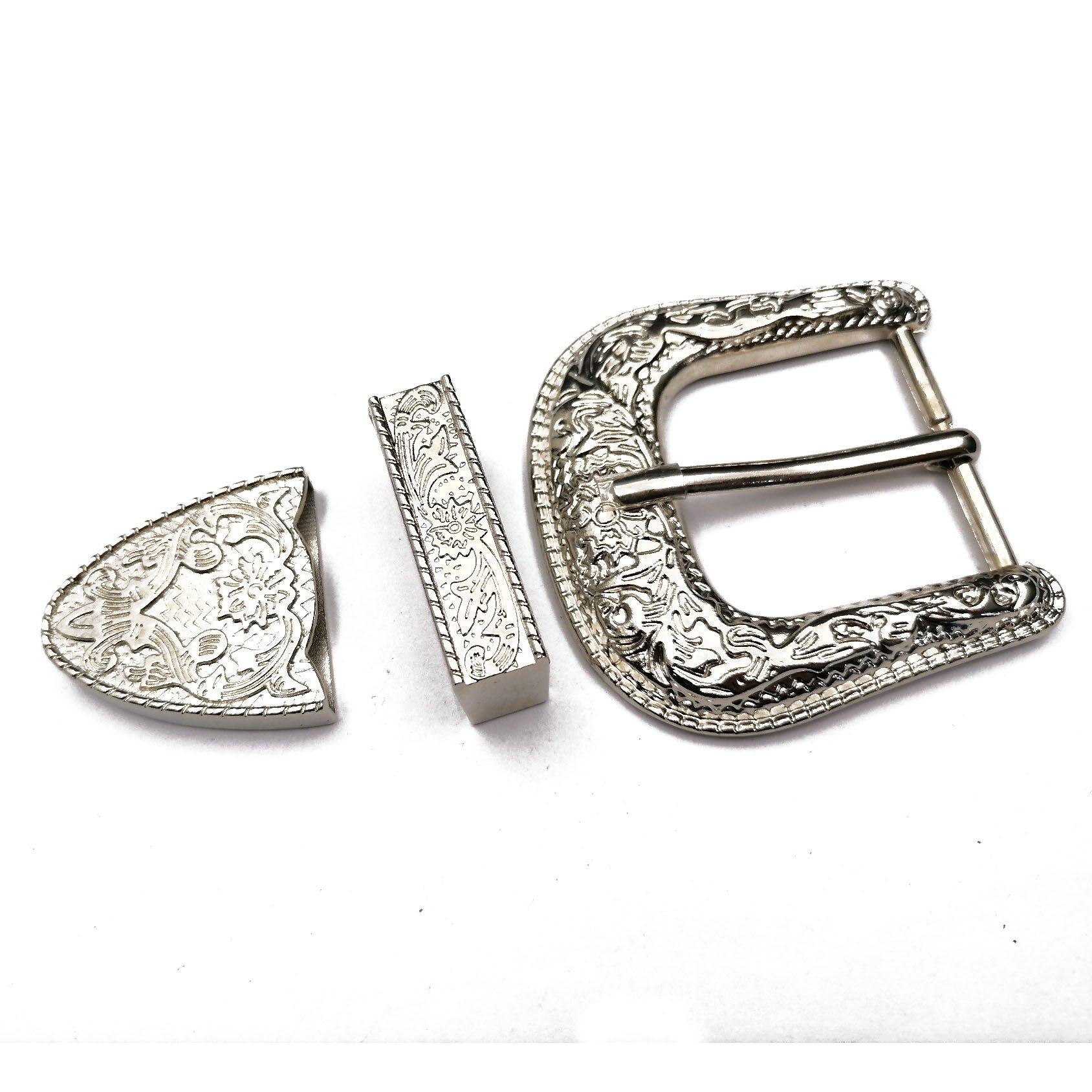 Wholesale Specialized Custom 40mm Men Fixed Buckle Logo Designed Western Bull Longhorn Buckles Set