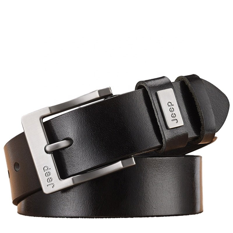 Hot selling synthetic leather men's waist belts Multiple pin buckle styles business fashion pants belts for man gift 3.8cm*120cm