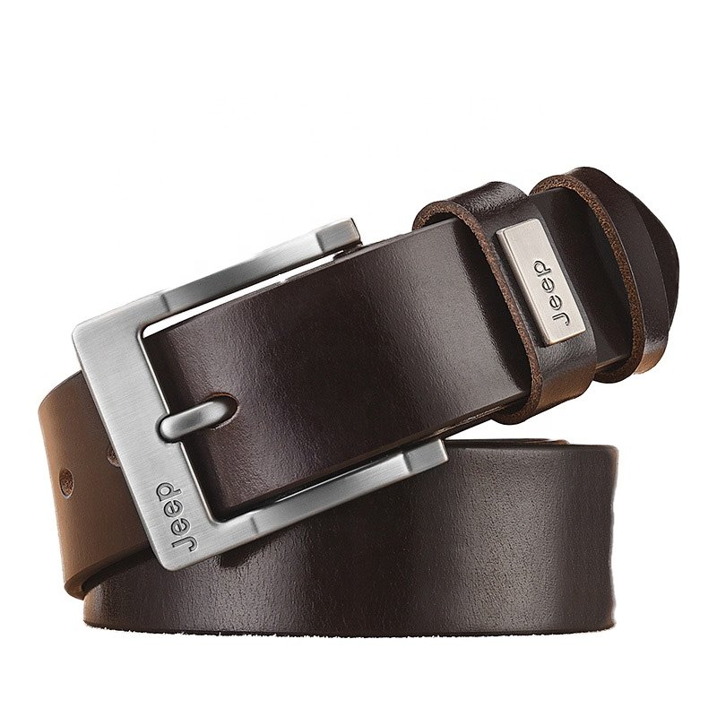 Hot selling synthetic leather men's waist belts Multiple pin buckle styles business fashion pants belts for man gift 3.8cm*120cm