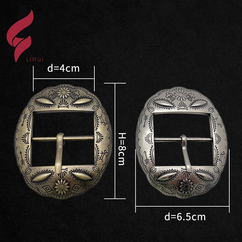 Lihui hardware metal belt pin belt buckle Alloy Cow Hide Leather Reversible Belt Importer Automatic Buckle