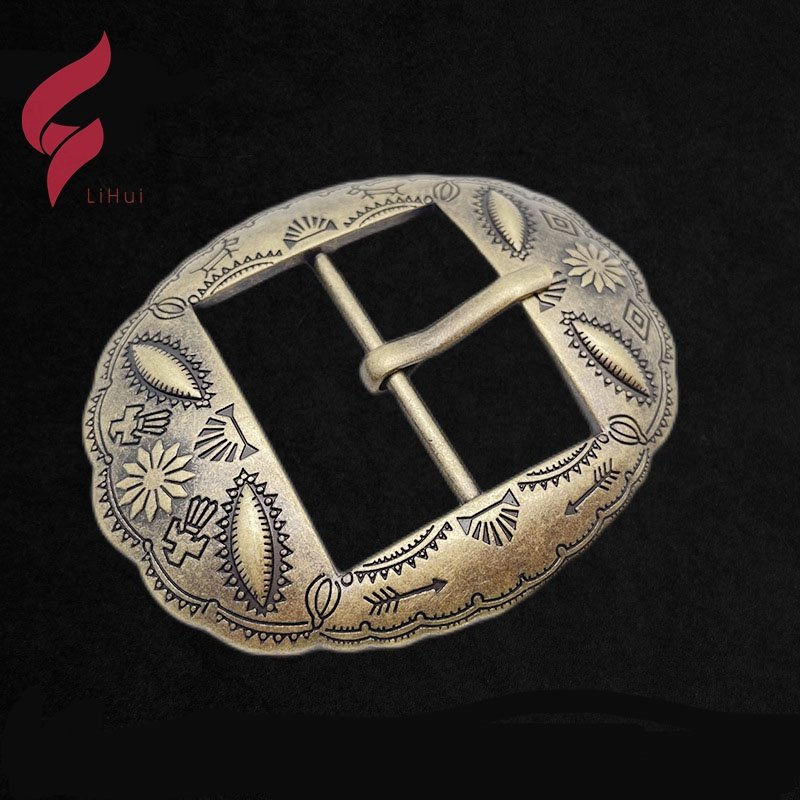 Lihui hardware metal belt pin belt buckle Alloy Cow Hide Leather Reversible Belt Importer Automatic Buckle