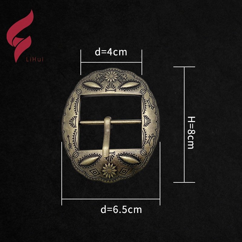 Lihui hardware metal belt pin belt buckle Alloy Cow Hide Leather Reversible Belt Importer Automatic Buckle