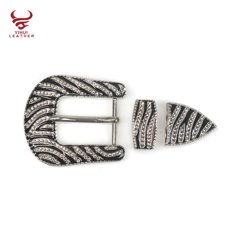 Wholesale fashion rhinestone buckle punk rock star crystal belt buckle custom studded rhinestone belt buckle for western cowboy