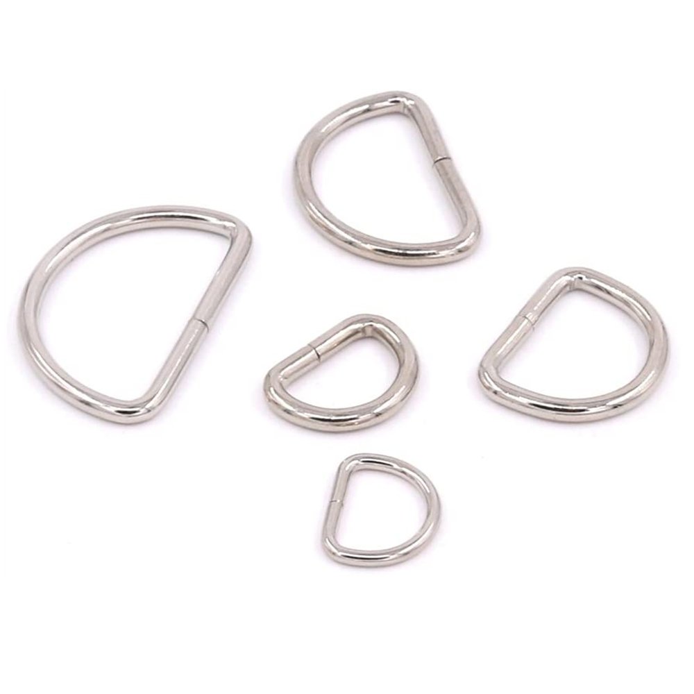 Customized Metal Gold Plated Welded stainless steel/Iron D Ring Buckle For Bag Straps