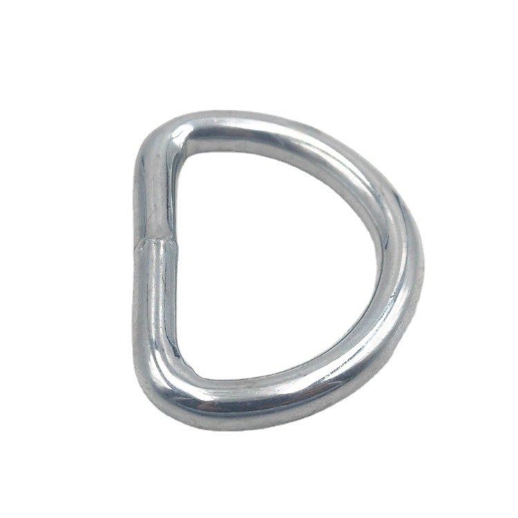 Customized Metal Gold Plated Welded stainless steel/Iron D Ring Buckle For Bag Straps
