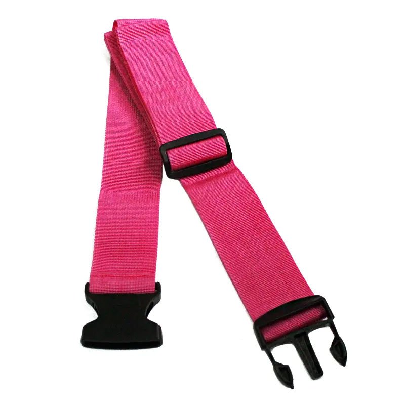 Custom Nylon luggage tag loop strap luggage belt for trunk suitcase with thick buckles factory price