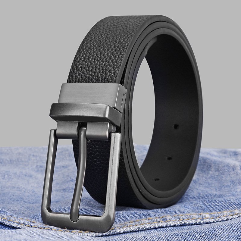 Comfortable Custom Designer Fashion Men Leather Belt Metal Buckle Men's Pu Belt Wholesale