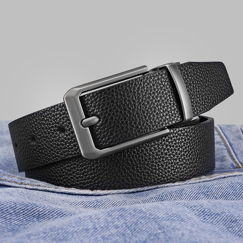 Comfortable Custom Designer Fashion Men Leather Belt Metal Buckle Men's Pu Belt Wholesale