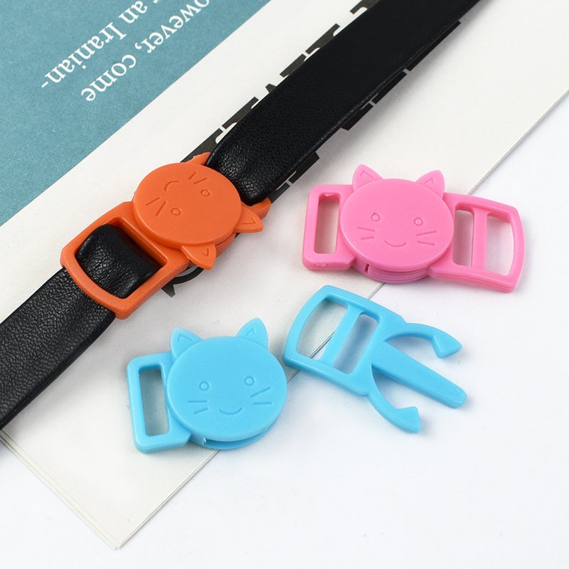 Meetee F5-4 10mm Bag Accessory Plastic Side Release Buckle for Cat Collar Strap Adjustable Clasp Webbing Safty Hook