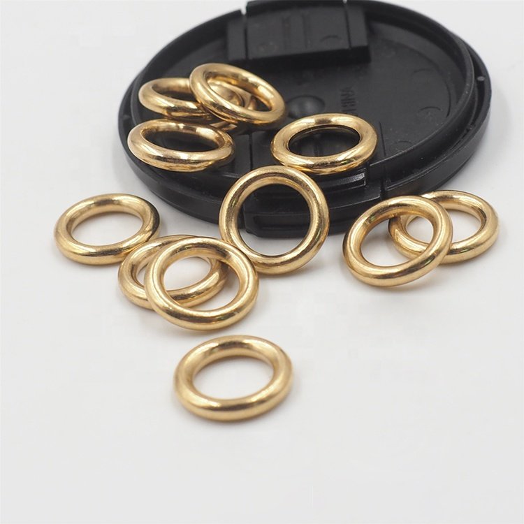 10mm 12mm 14mm 16mm 18mm 20mm 22mm 25mm 27mm 30mm 32mm 38mm handbag accessories Seamless metal O buckle solid brass O ring