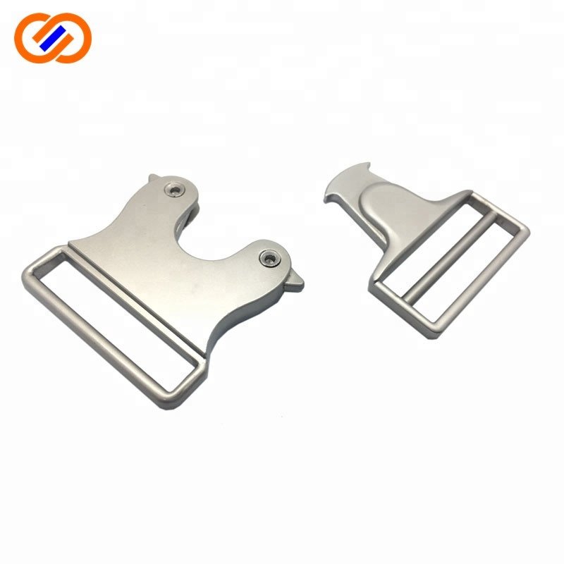 wholesale 65mm top grade metal spring action belt side release buckle