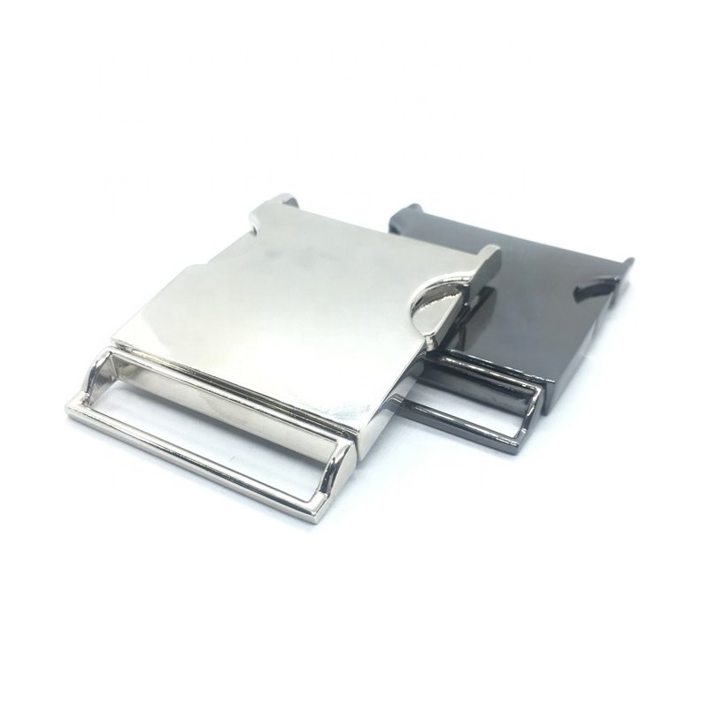 wholesale 65mm top grade metal spring action belt side release buckle
