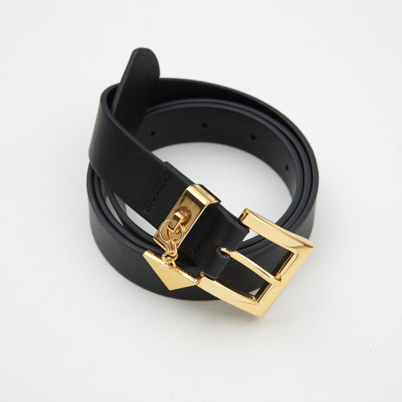 Factory Price Custom Belts Letters Leather Belt For Women Men double buckle belt