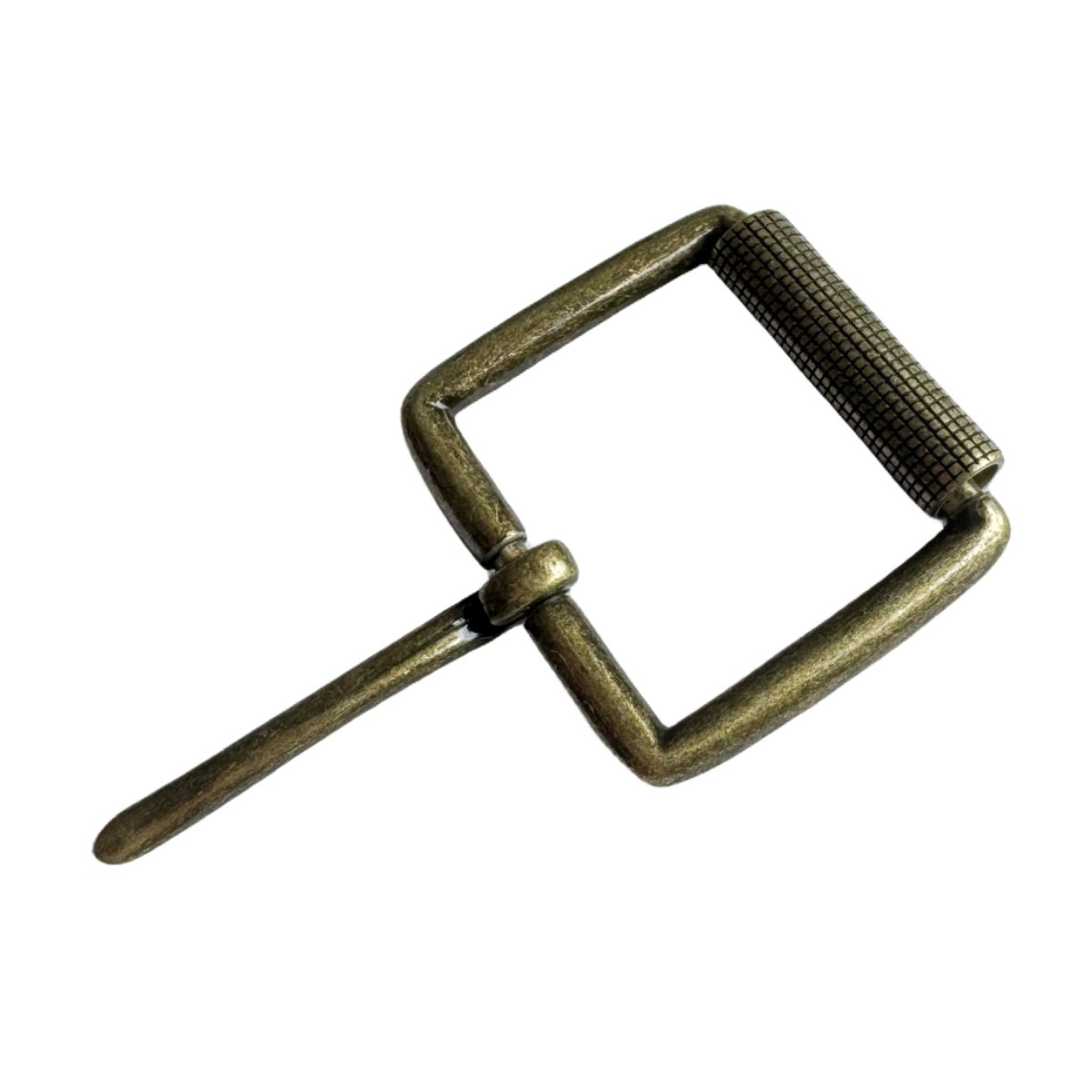 Men's antique copper patterned roller metal needle buckle, vintage zinc alloy belt buckle suitable for daily use