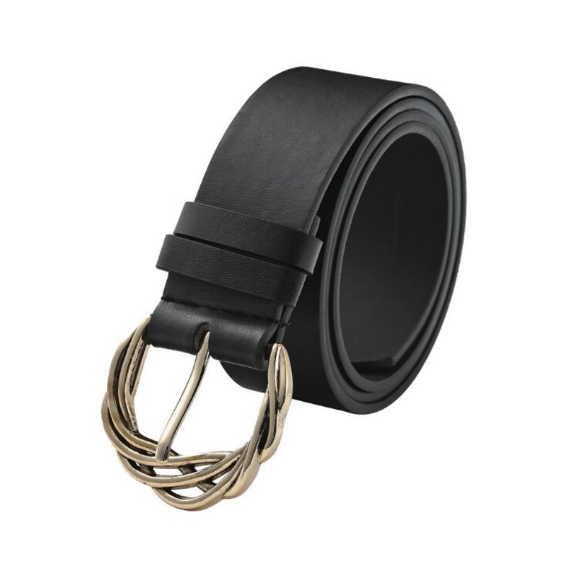 Fashion women's exquisite carved pin buckle belt with retro decoration engraved buckle belt