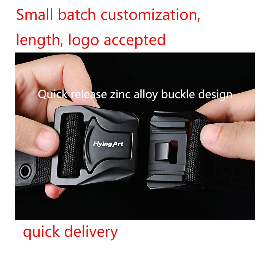 New Outdoor Zinc Alloy Buckle Quick Release Combat Belt Braided Breathable Nylon Mountaineering Training Multifunctional Belt