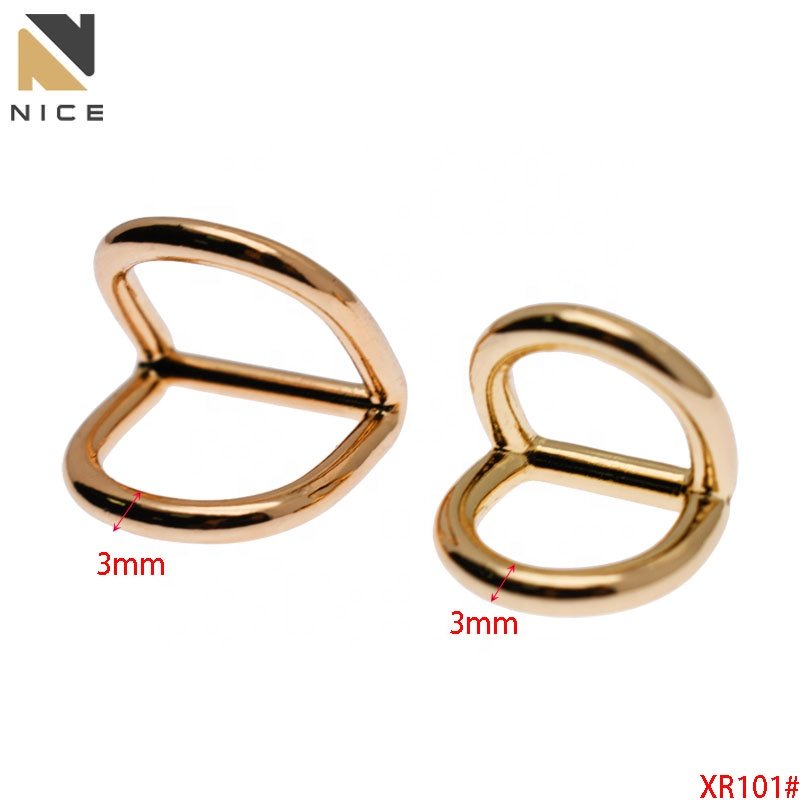 Wholesale Handbag Metal Double D Ring Good Quality Strap Connectors Hardware Metal D Ring Buckle For DIY Bags Purse Accessories