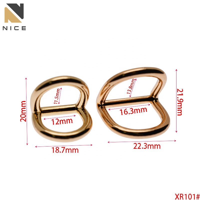Wholesale Handbag Metal Double D Ring Good Quality Strap Connectors Hardware Metal D Ring Buckle For DIY Bags Purse Accessories