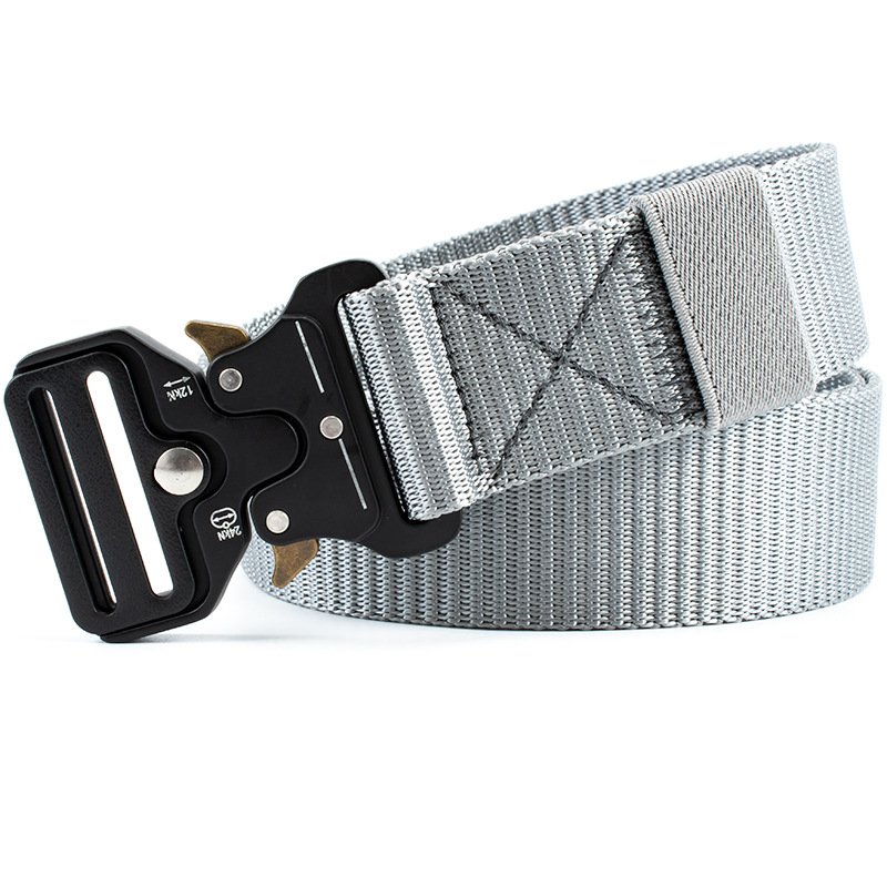 Custom High Quality Alloy Buckle Belts Adjustable Waist Tactical Fabric Quick Release Belt