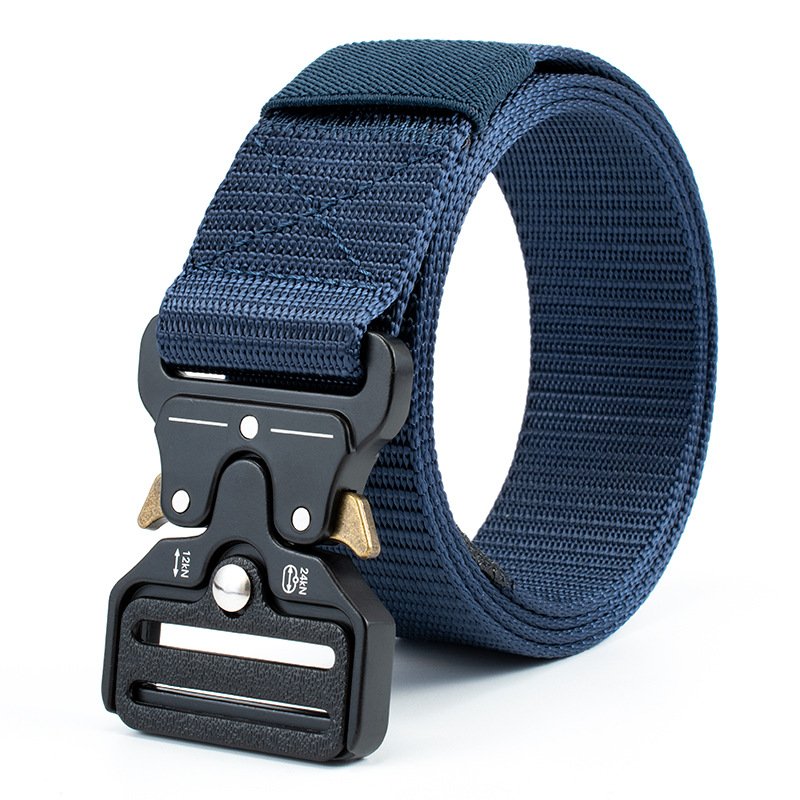 Custom High Quality Alloy Buckle Belts Adjustable Waist Tactical Fabric Quick Release Belt