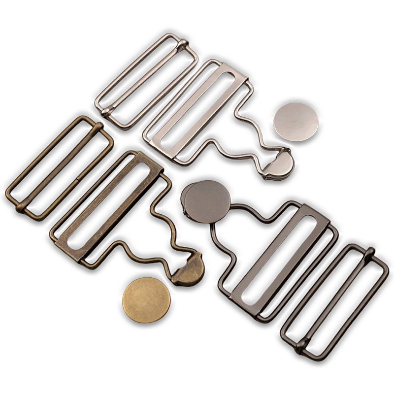 38mm Metal Overall Buckles Replacement for Bib Pants Jeans DIY Sewing Accessories Adjustable Bronze Buckles and Buttons