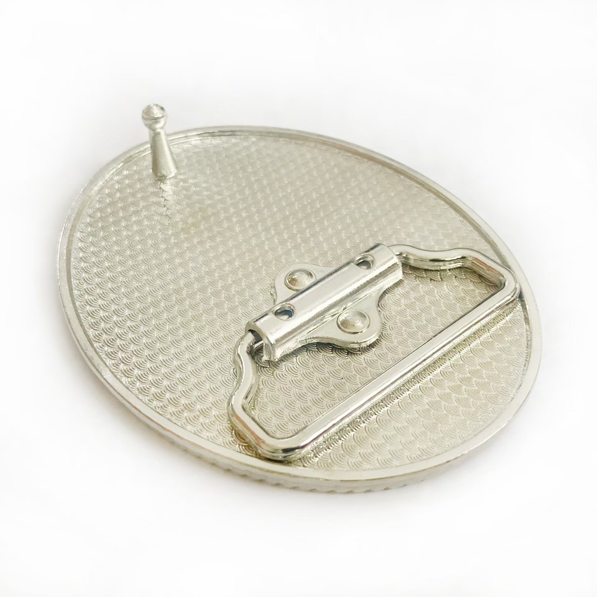 Zinc alloy DIY light plate belt buckle