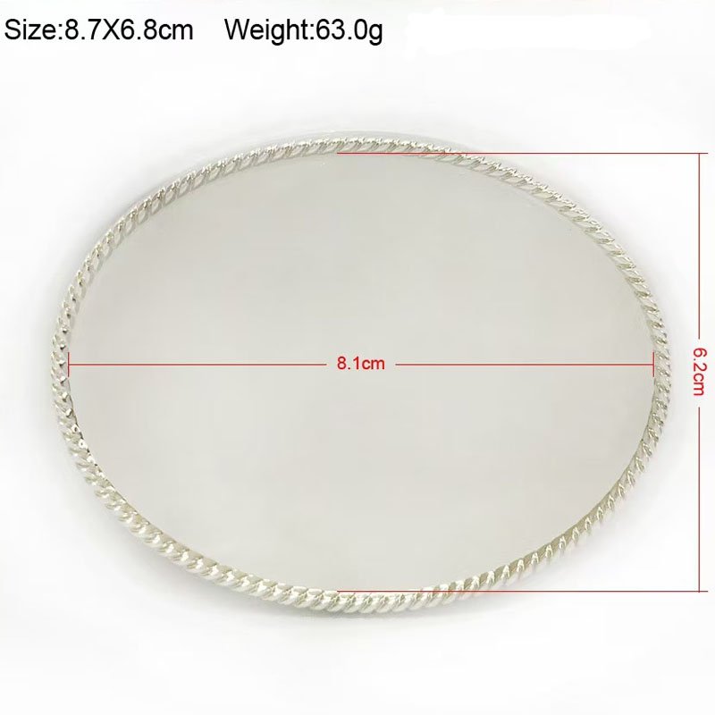 Zinc alloy DIY light plate belt buckle