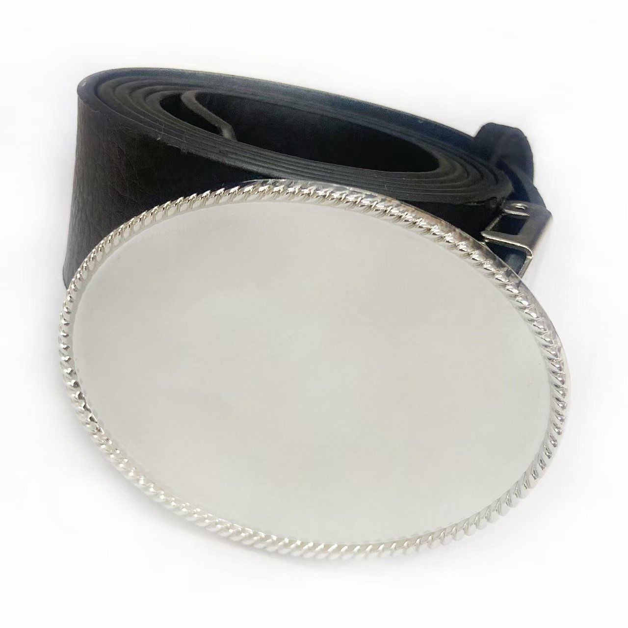 Zinc alloy DIY light plate belt buckle