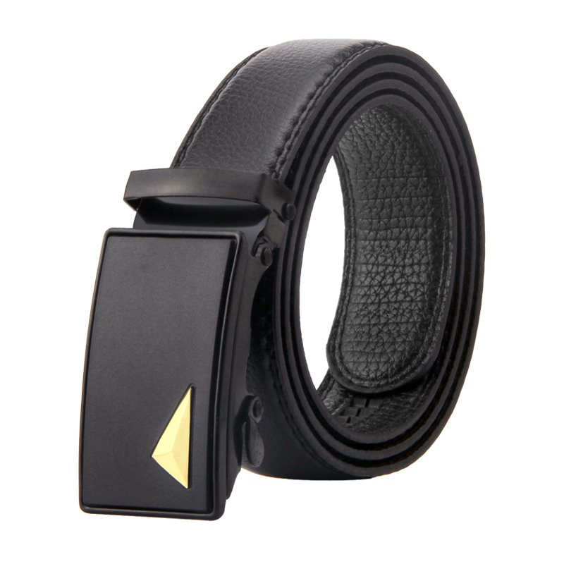 New Male PU Belt Men's Automatic Buckle Leather Waist Belts