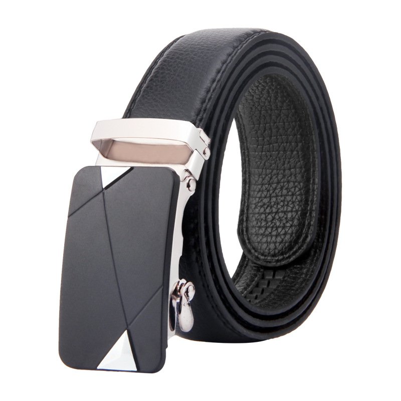 New Male PU Belt Men's Automatic Buckle Leather Waist Belts