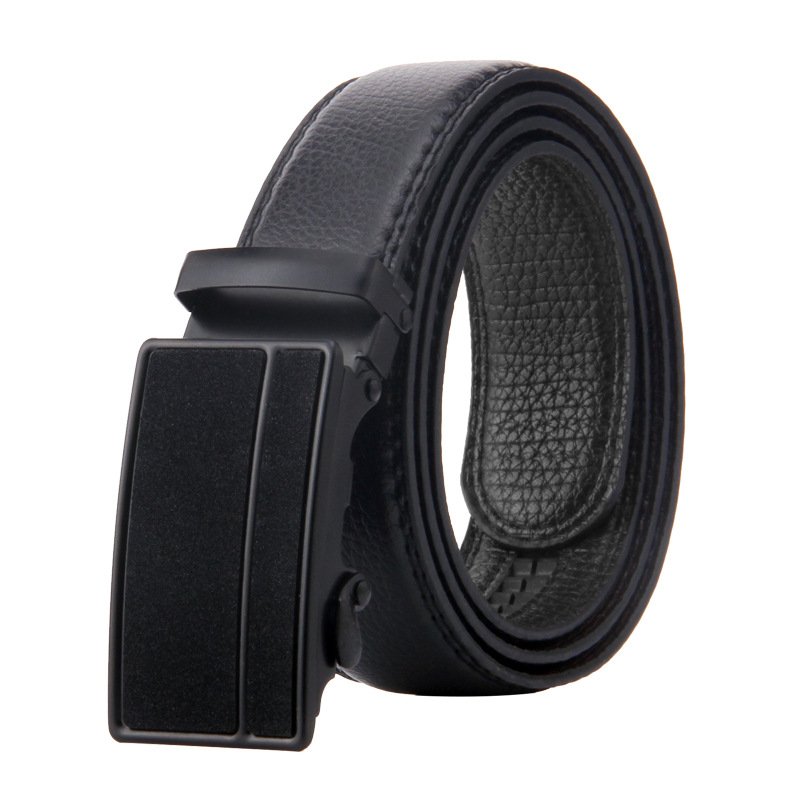 New Male PU Belt Men's Automatic Buckle Leather Waist Belts