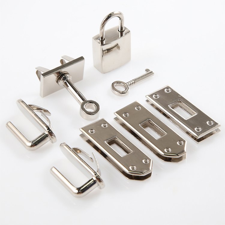 7pcs/set Metal Clasp Lock Bag Key Lock for Women Handbag Shoulder Bag Purse DIY Accessories